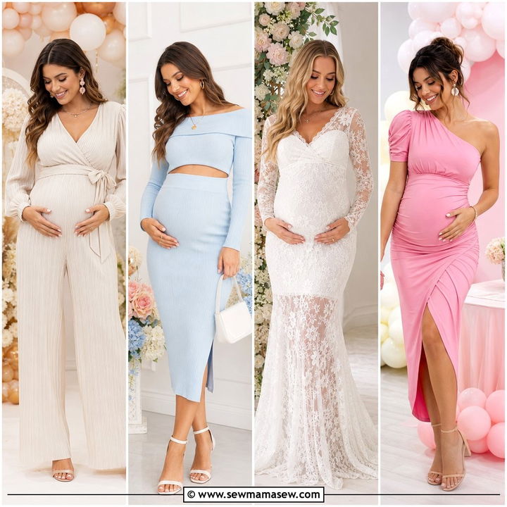 30 Maternity Outfit Ideas for Baby Shower: Sweet Mom Looks