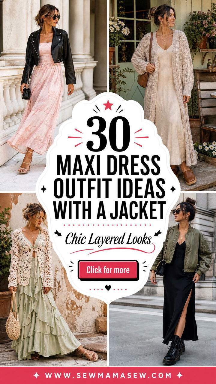 30 Maxi Dress Outfit Ideas With a Jacket for Chic Layers - 30 Maxi Dress Outfit Ideas With a Jacket for Chic Layers