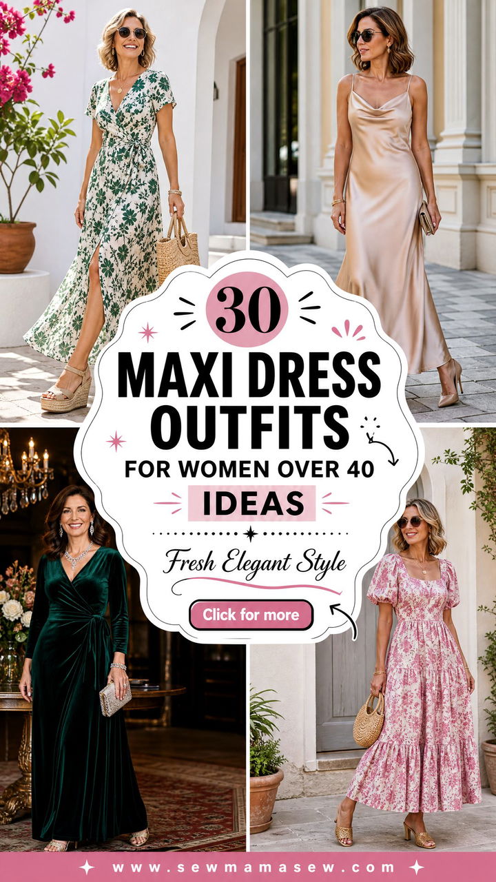 30 Maxi Dress Outfits for Women Over 40 That Feel Fresh - 30 Maxi Dress Outfits for Women Over 40 That Feel Fresh