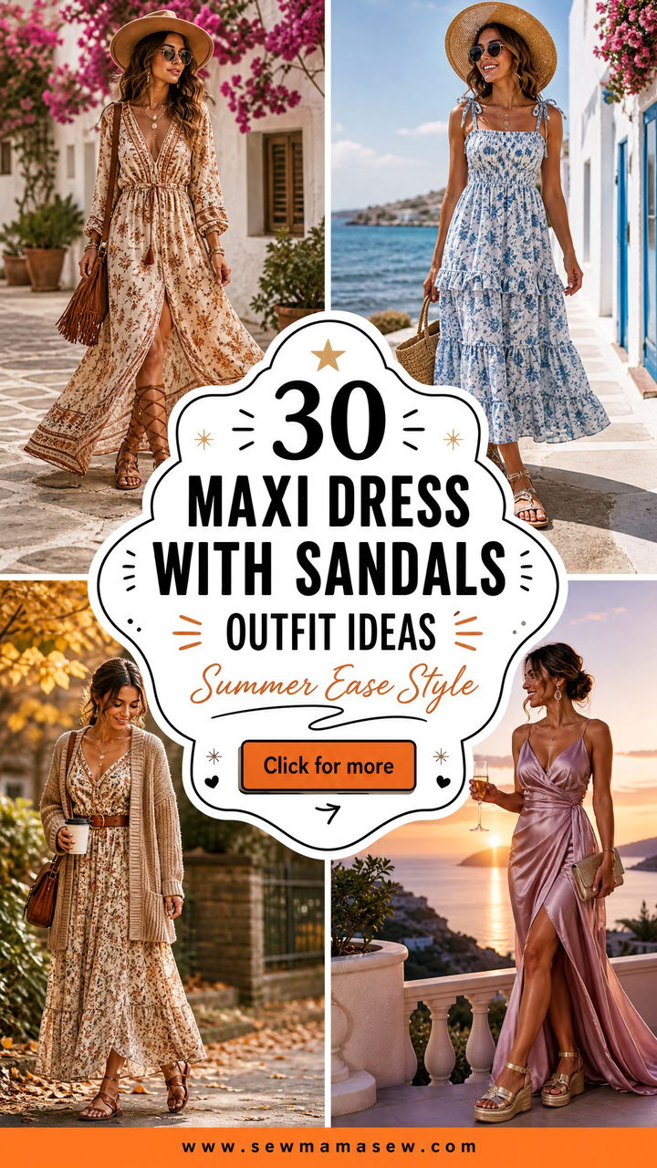 30 Maxi Dress With Sandals Outfit Ideas for Summer Ease - 30 Maxi Dress With Sandals Outfit Ideas for Summer Ease