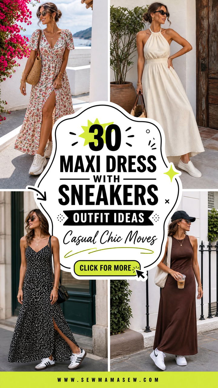 30 Maxi Dress With Sneakers Outfit Ideas for Casual Chic - 30 Maxi Dress With Sneakers Outfit Ideas for Casual Chic