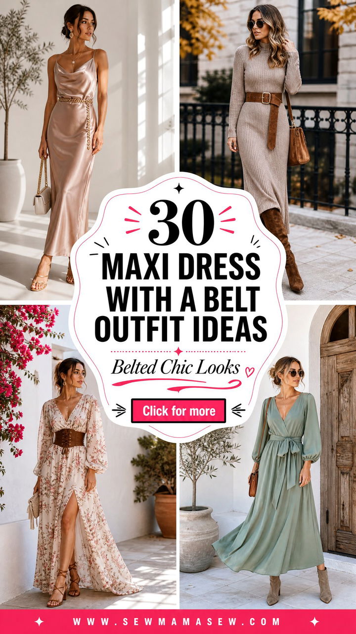 30 Maxi Dress With a Belt Outfit Ideas for Chic Days Out - 30 Maxi Dress With a Belt Outfit Ideas for Chic Days Out
