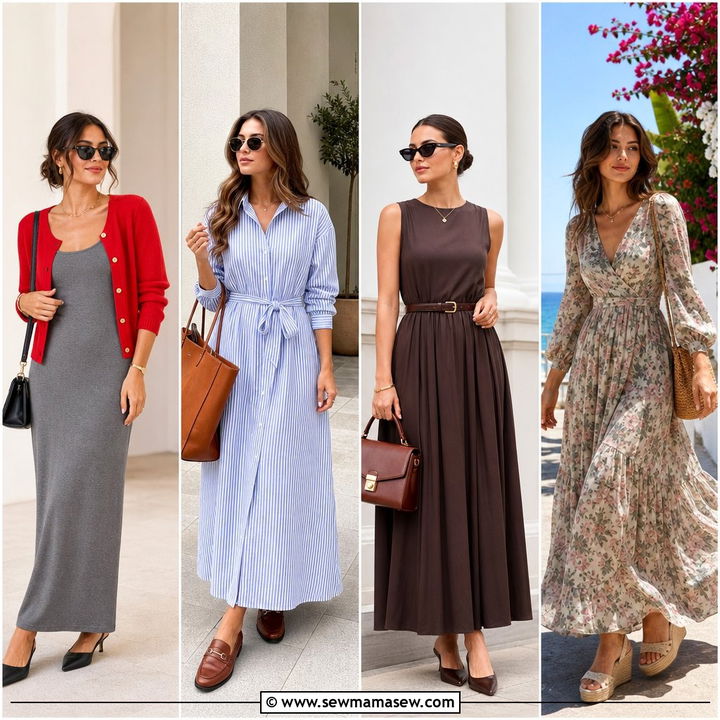 30 Maxi Dress for Work Outfit Ideas for Polished Days