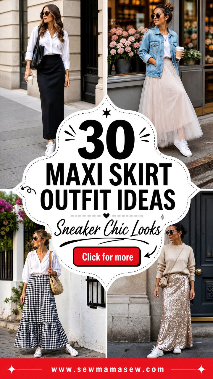 30 Maxi Skirt Outfit Ideas With Sneakers for Casual Chic - 30 Maxi Skirt Outfit Ideas With Sneakers for Casual Chic