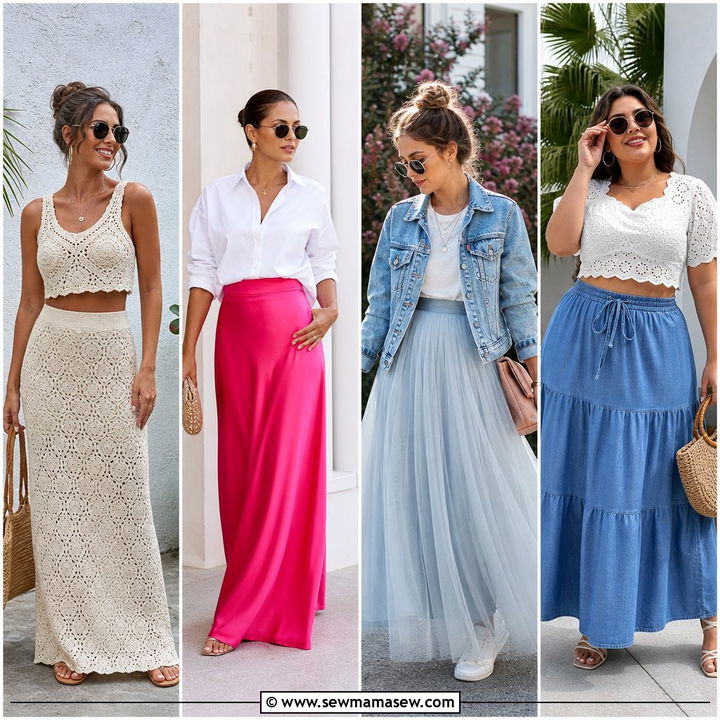 30 Maxi Skirt Outfit Ideas for Summer That Feel Breezy