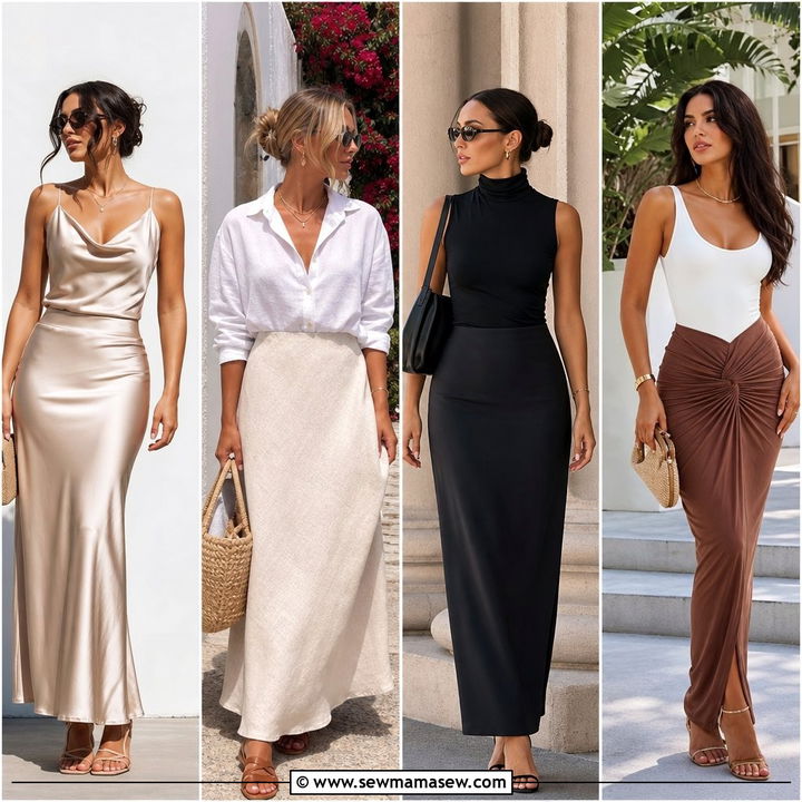 30 Maxi Skirt Outfits for Women Over 40: Chic Easy Looks