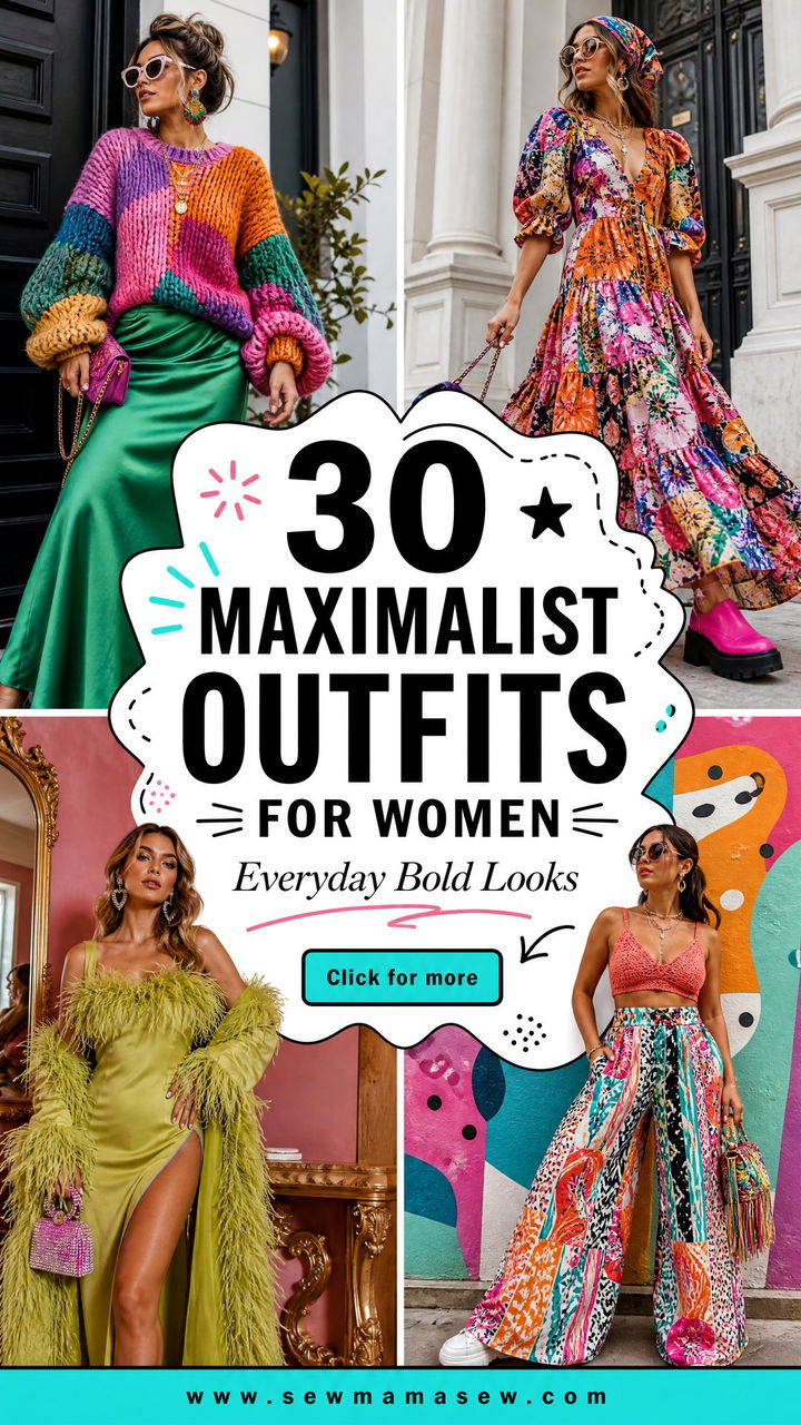 30 Maximalist Outfits For Women Bold Everyday Looks - 30 Maximalist Outfits For Women: Bold Everyday Looks