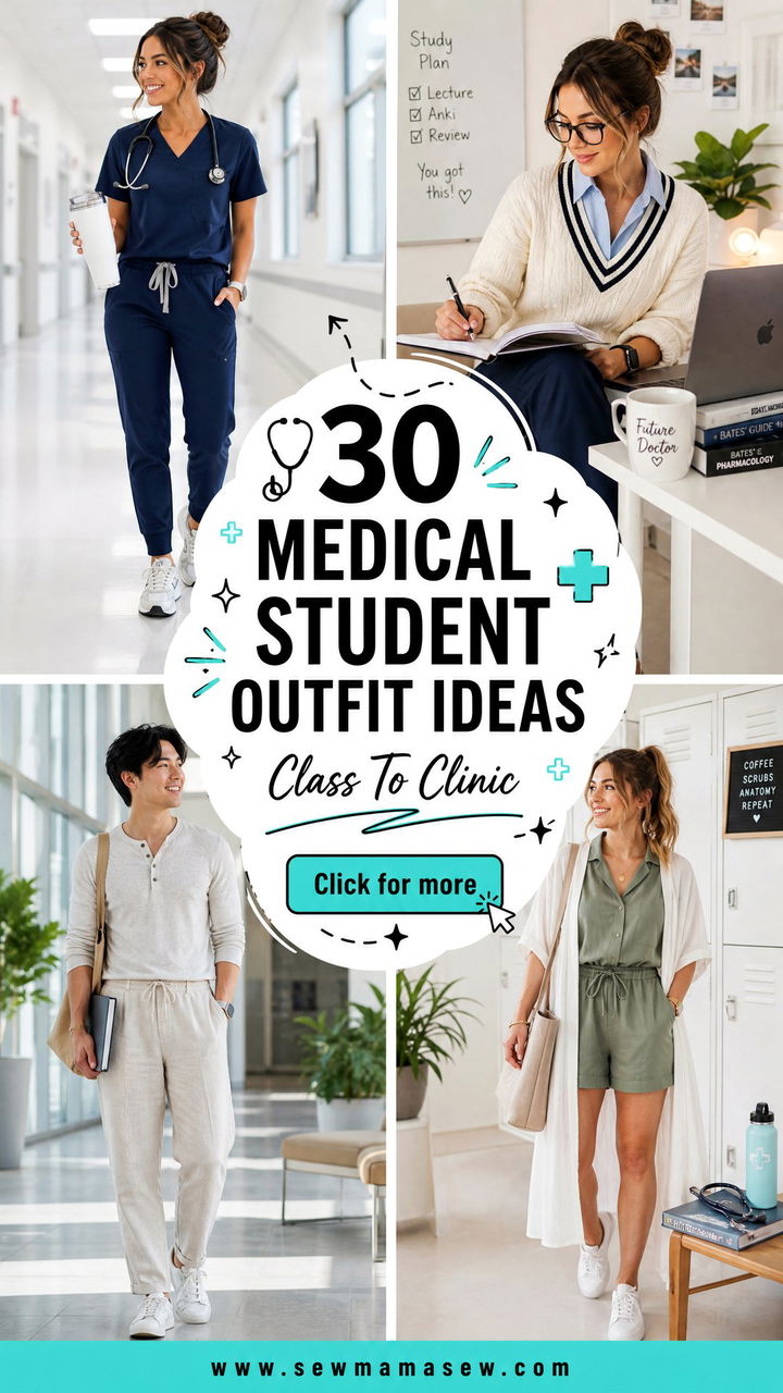 30 Medical Student Outfit Ideas for Class and Clinics - 30 Medical Student Outfit Ideas for Class and Clinics