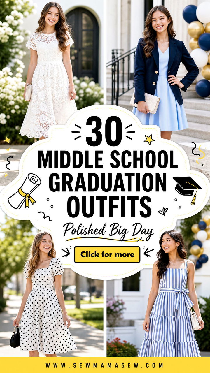 30 Middle School Graduation Outfits for a Polished Big Day - 30 Middle School Graduation Outfits for a Polished Big Day