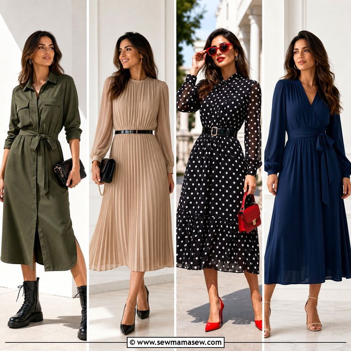 30 Midi Dress Outfit Ideas With a Belt to Define Style