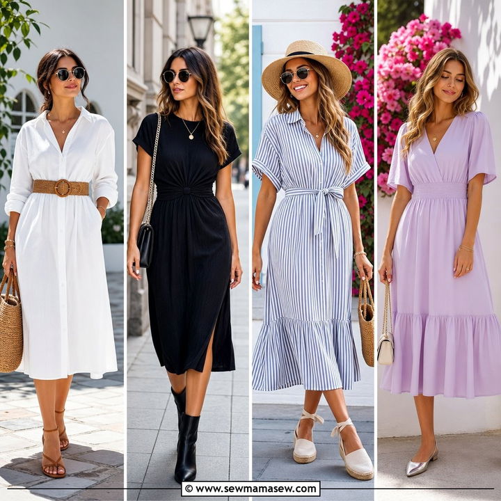 30 Midi Dress Outfits for Women Over 40 That Feel Chic