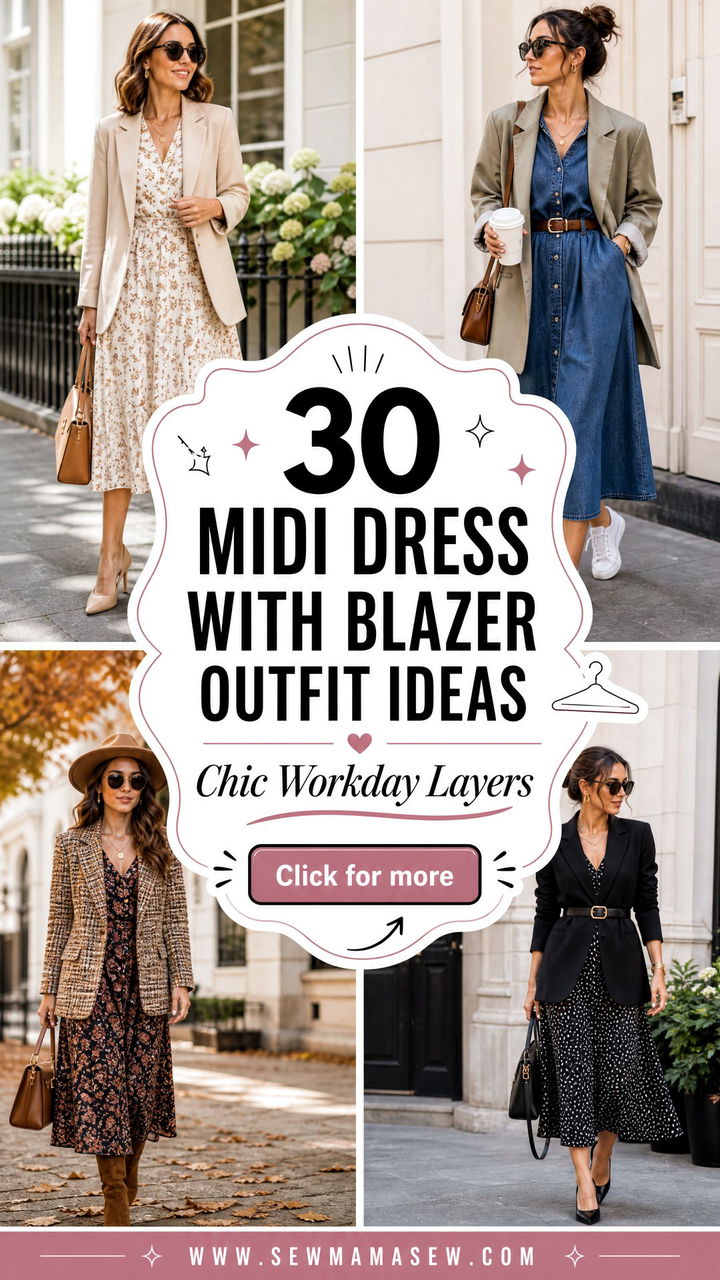 30 Midi Dress With Blazer Outfit Ideas for Chic Workdays - 30 Midi Dress With Blazer Outfit Ideas for Chic Workdays