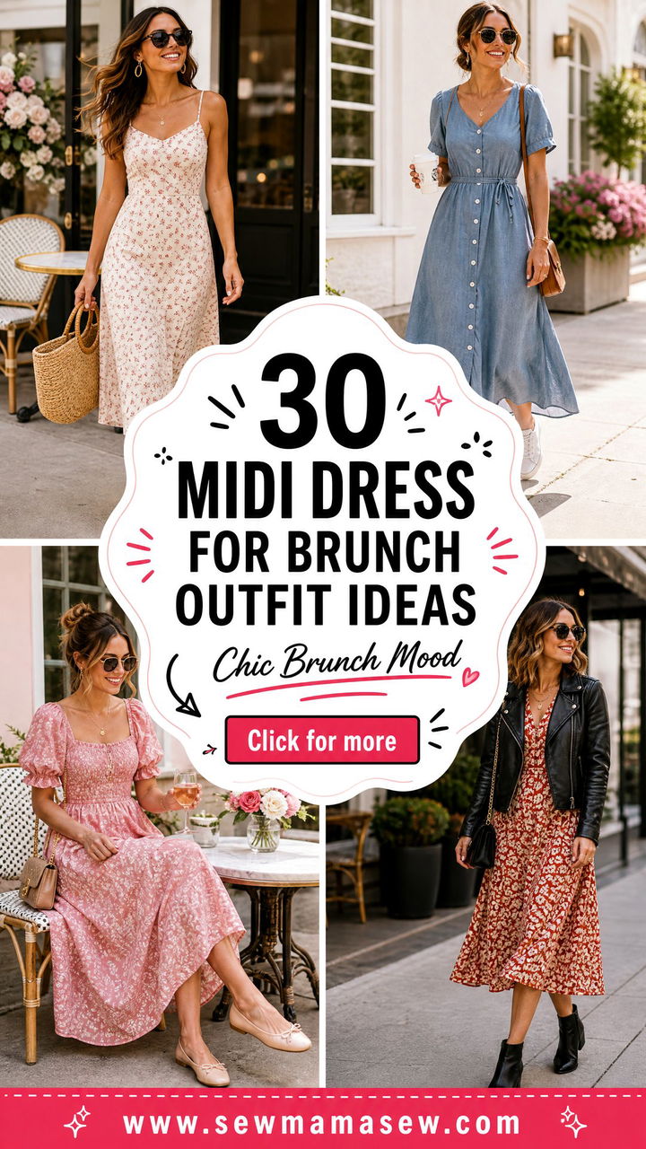 30 Midi Dress for Brunch Outfit Ideas That Feel Chic - 30 Midi Dress for Brunch Outfit Ideas That Feel Chic