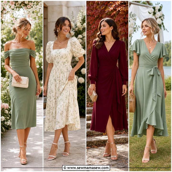 30 Midi Dress for Wedding Guest Outfit Ideas to Love