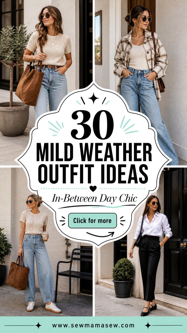 30 Mild Weather Outfit Ideas For Chic In-Between Days - 30 Mild Weather Outfit Ideas For Chic In-Between Days