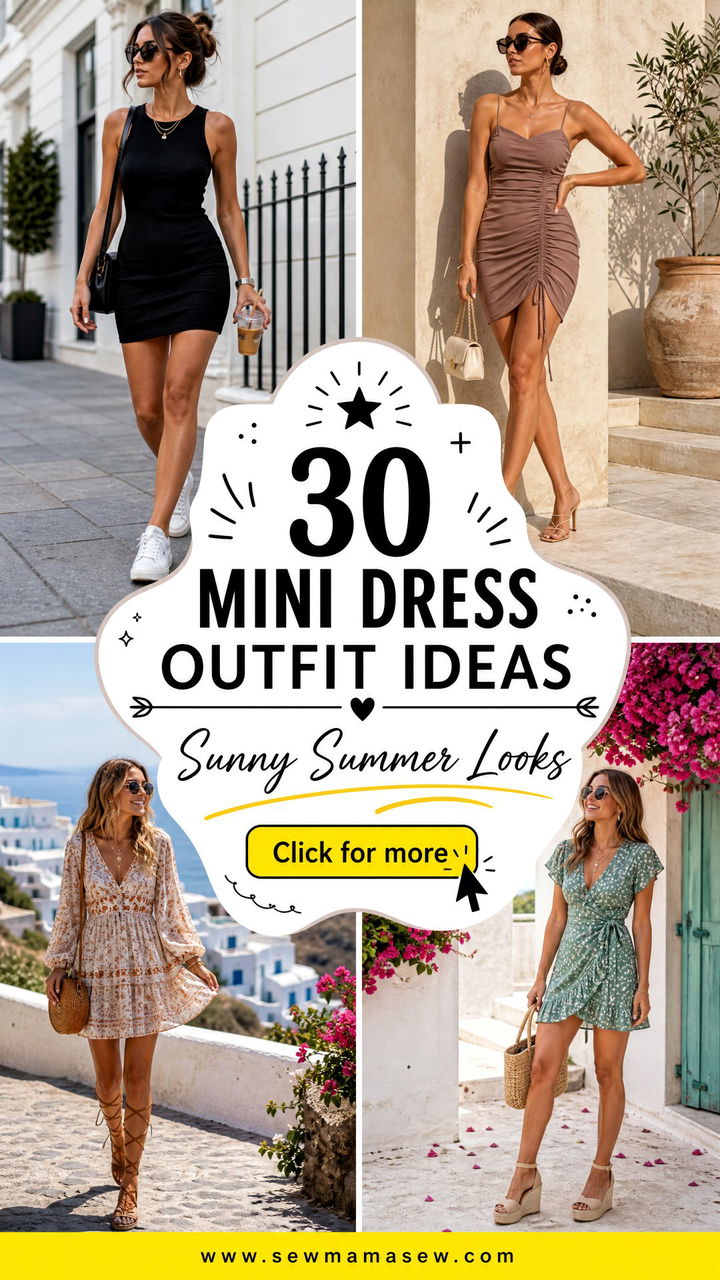 30 Mini Dress Outfit Ideas Summer Looks For Sunny Days - 30 Mini Dress Outfit Ideas Summer Looks For Sunny Days