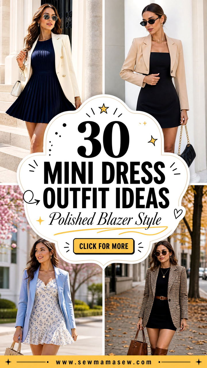 30 Mini Dress Outfit Ideas With A Blazer For Polished Style - 30 Mini Dress Outfit Ideas With A Blazer For Polished Style