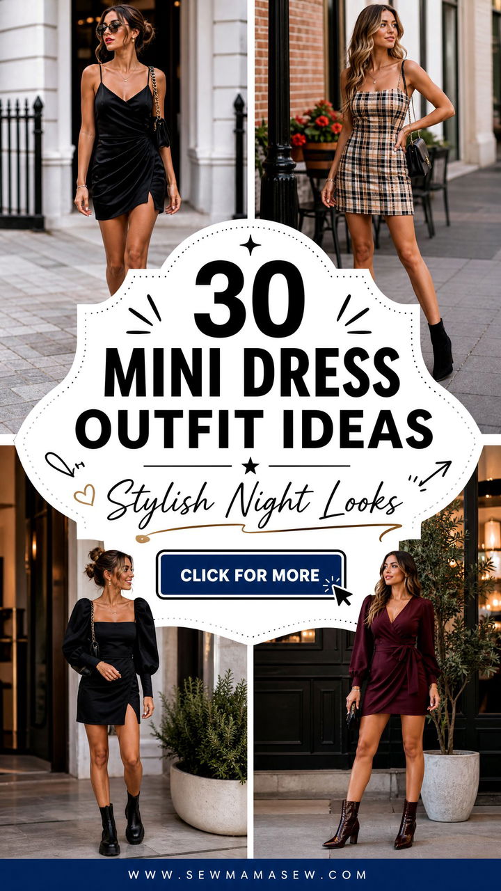 30 Mini Dress Outfit Ideas With Boots for Stylish Nights - 30 Mini Dress Outfit Ideas With Boots for Stylish Nights