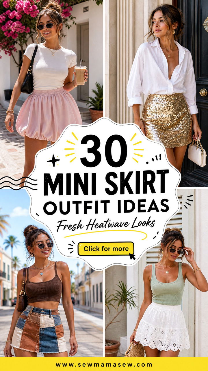 30 Mini Skirt Outfit Ideas for Summer Fresh Heatwave Looks - 30 Mini Skirt Outfit Ideas for Summer: Fresh Heatwave Looks