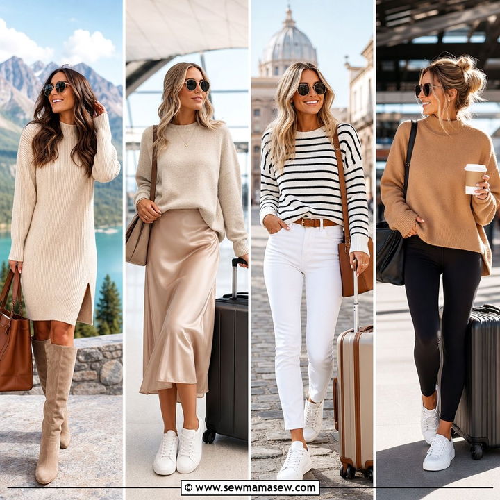 30 Minimalist Outfit Ideas For Travel To Pack Smarter