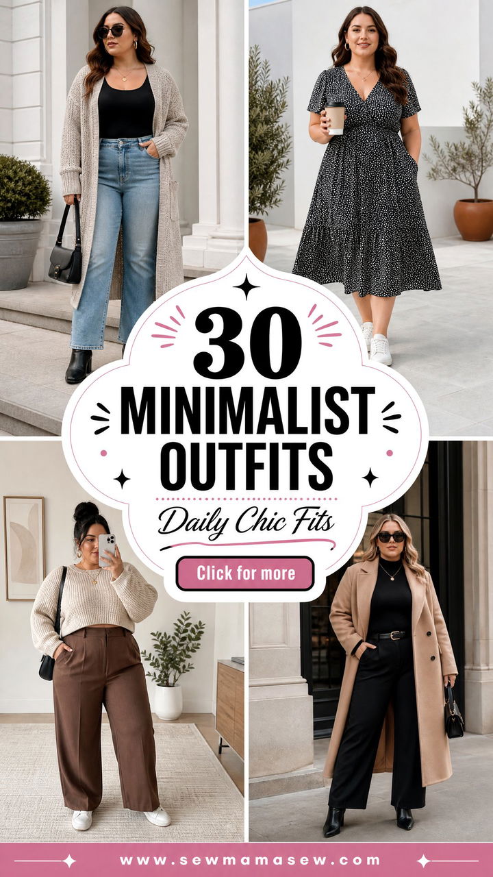 30 Minimalist Outfits Plus Size Women Can Wear Daily - 30 Minimalist Outfits Plus Size Women Can Wear Daily