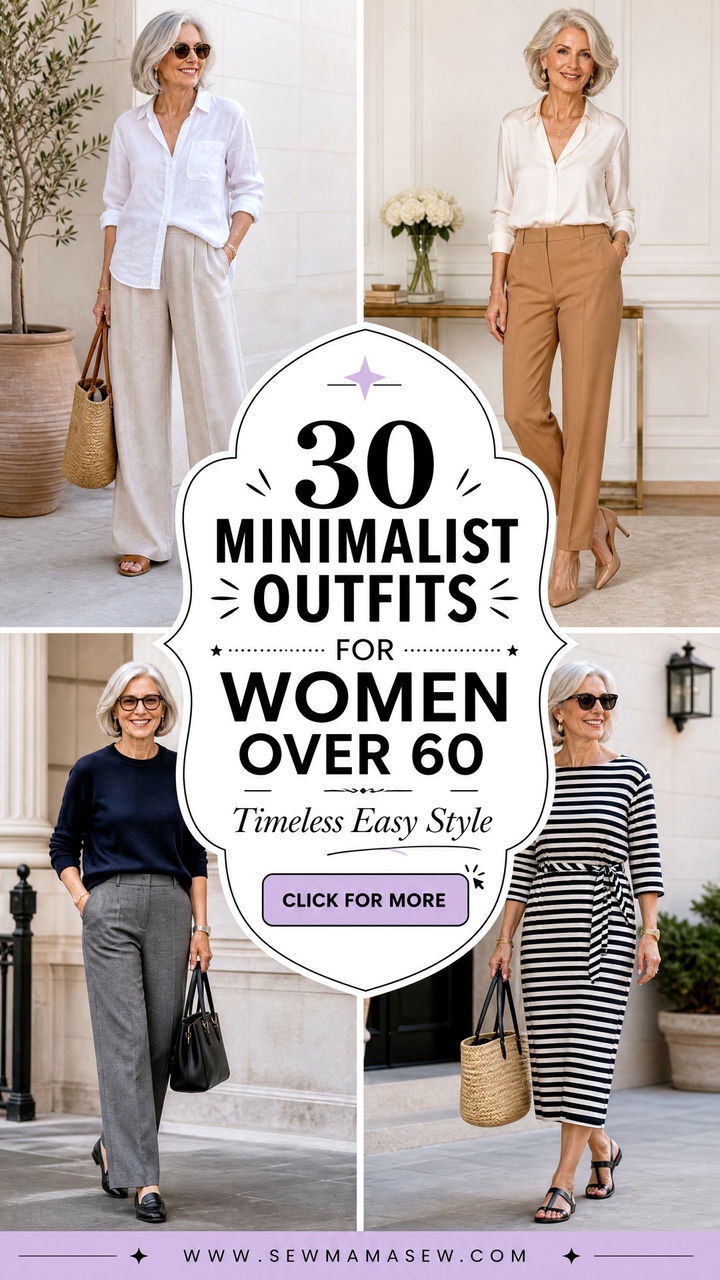 30 Minimalist Outfits for Women Over 60 With Timeless Ease - 30 Minimalist Outfits for Women Over 60 With Timeless Ease