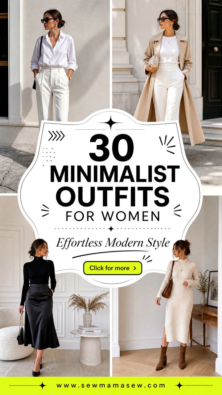 30 Minimalist Outfits for Women for Effortless Style - 30 Minimalist Outfits for Women for Effortless Style