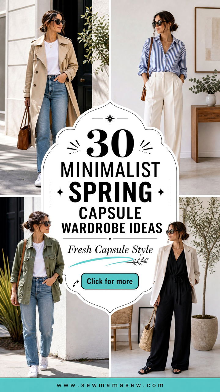 30 Minimalist Spring Capsule Wardrobe Ideas for Fresh Style - 30 Minimalist Spring Capsule Wardrobe Ideas for Fresh Style