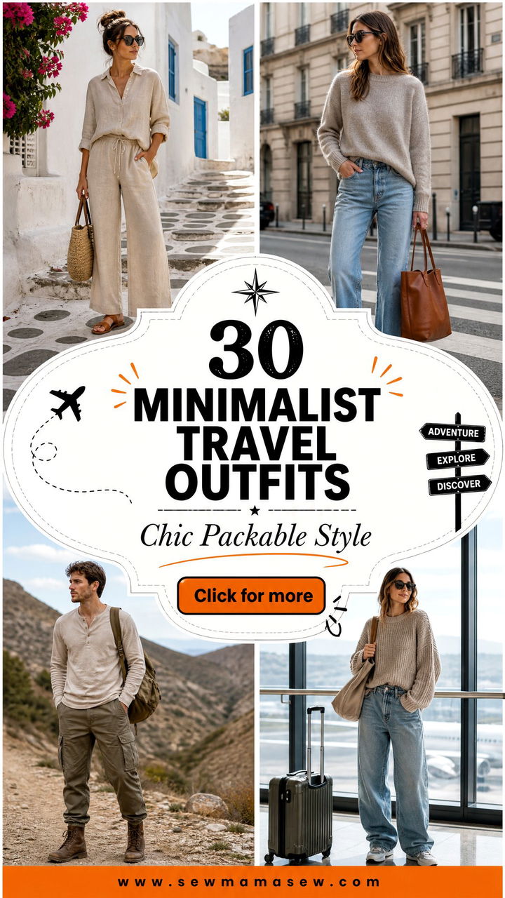 30 Minimalist Travel Outfits for Chic Packable Style - 30 Minimalist Travel Outfits for Chic, Packable Style
