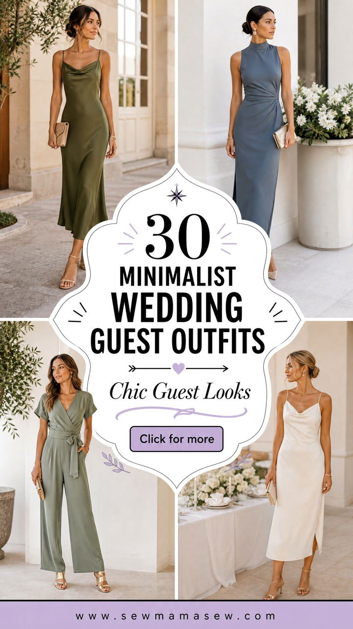 30 Minimalist Wedding Guest Outfits for Chic Guests - 30 Minimalist Wedding Guest Outfits for Chic Guests