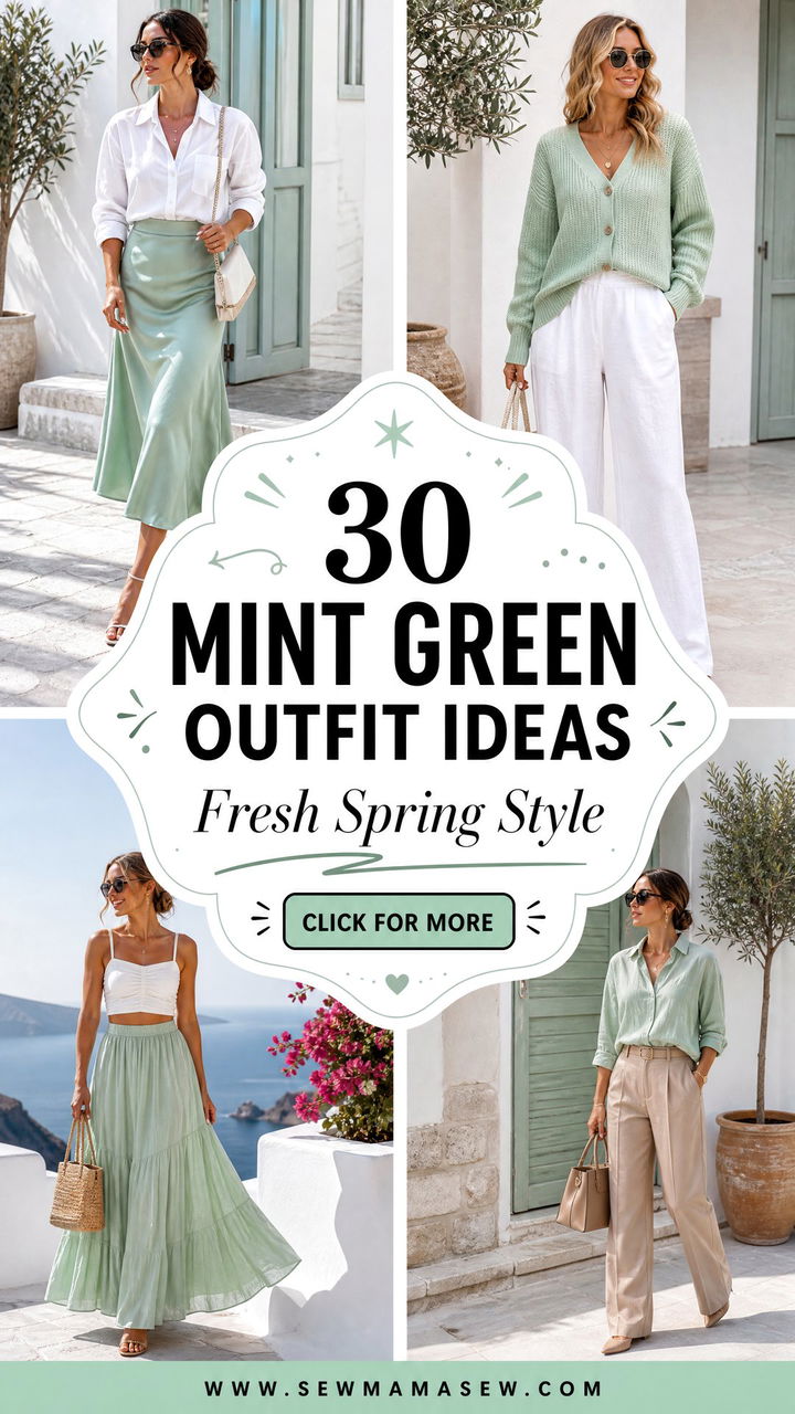 30 Mint Green Outfit Ideas Spring Women Will Love - 30 Mint Green Outfit Ideas Spring Women Will Love