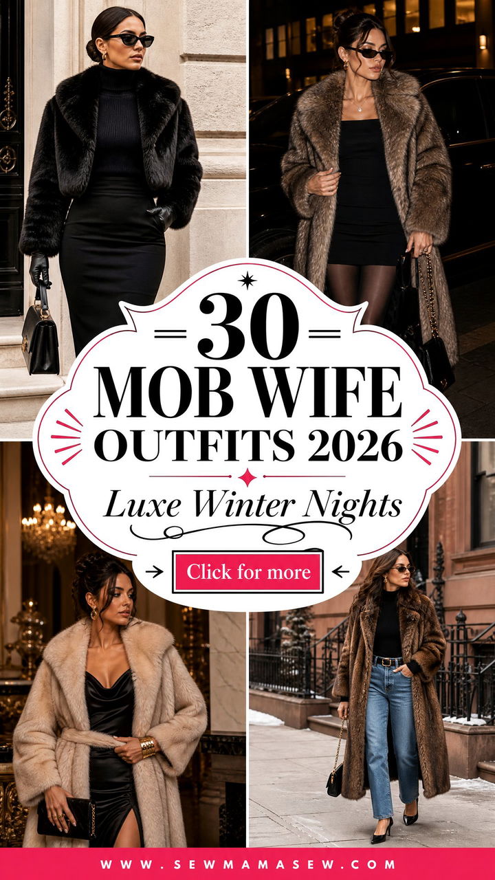 30 Mob Wife Outfits 2026 Luxe Looks for Winter Nights - 30 Mob Wife Outfits 2026: Luxe Looks for Winter Nights