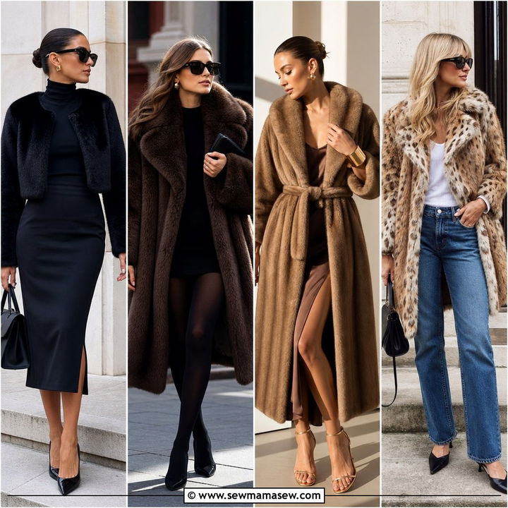 30 Mob Wife Outfits 2026: Luxe Looks for Winter Nights