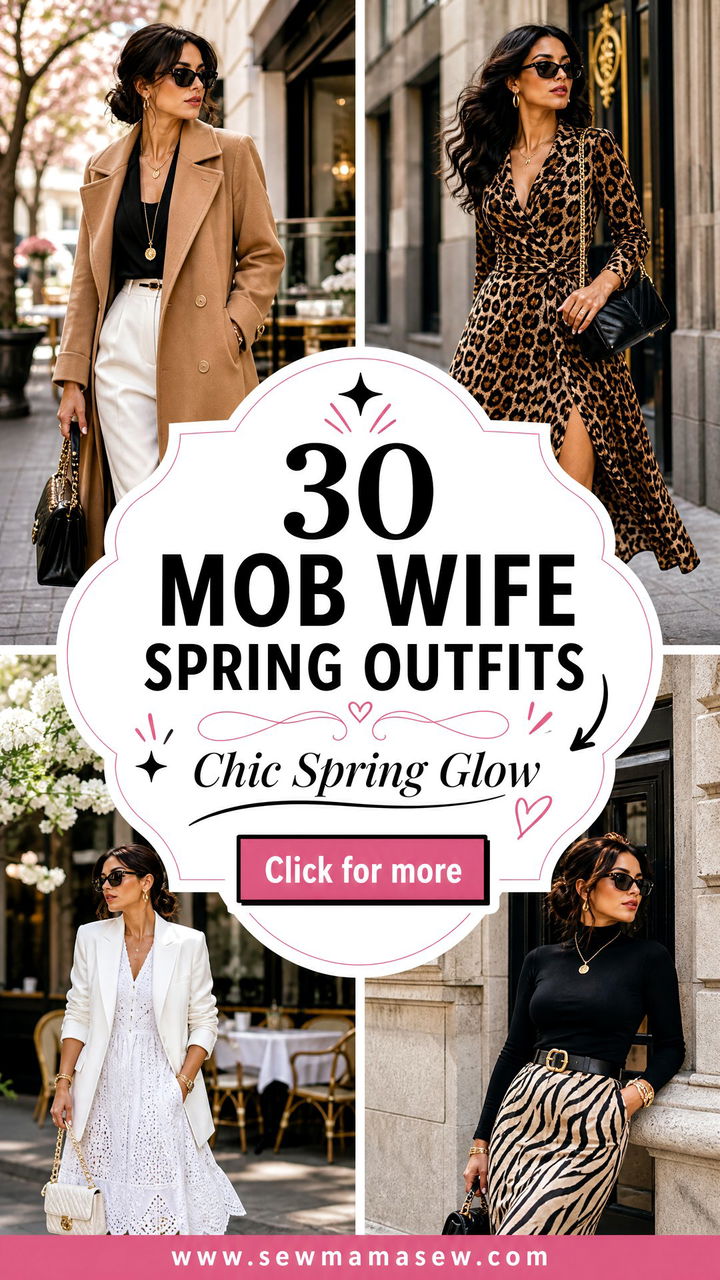 30 Mob Wife Spring Outfits for a Chic Seasonal Glow-Up - 30 Mob Wife Spring Outfits for a Chic Seasonal Glow-Up