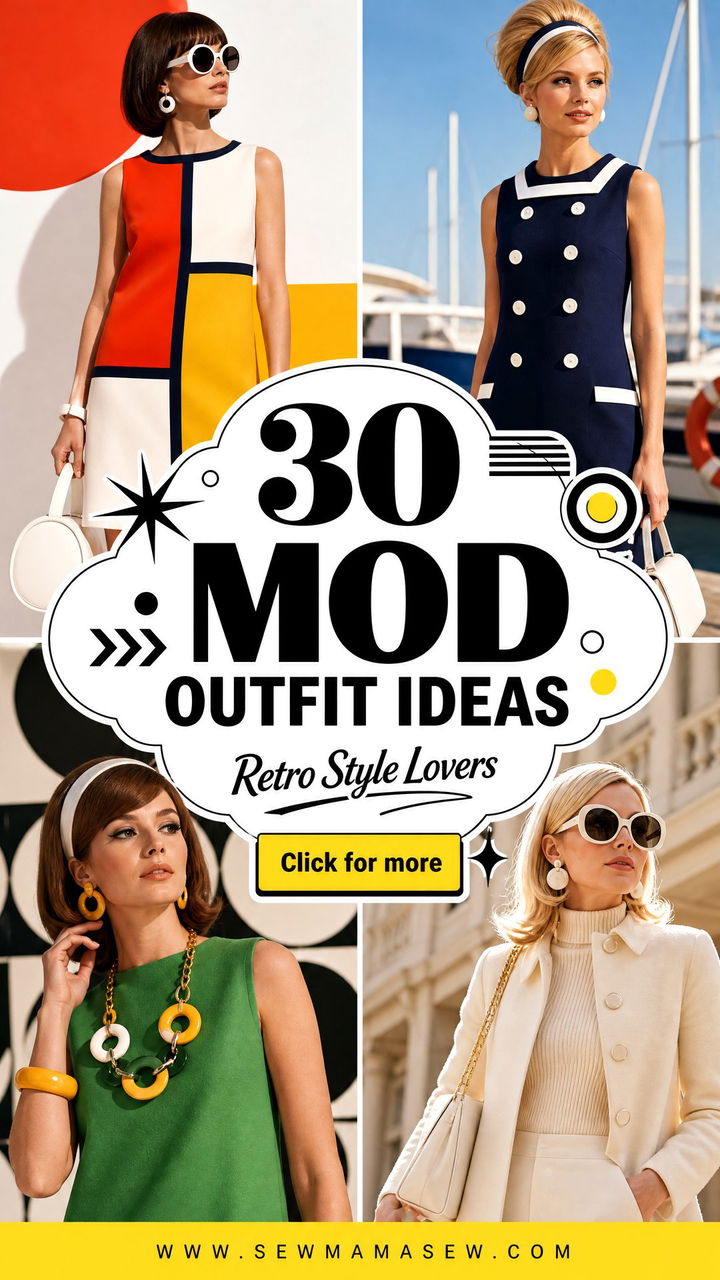 30 Mod Outfit Ideas for Retro Style Lovers This Season - 30 Mod Outfit Ideas for Retro Style Lovers This Season