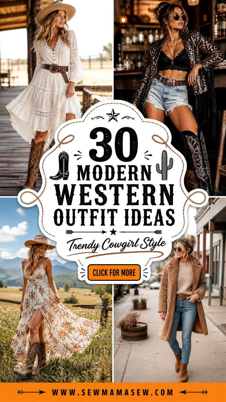 30 Modern Western Outfit Ideas for Trendy Cowgirl Style - 30 Modern Western Outfit Ideas for Trendy Cowgirl Style