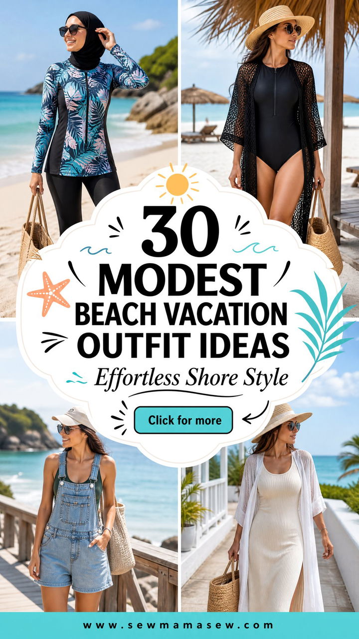 30 Modest Beach Vacation Outfit Ideas for Effortless Style - 30 Modest Beach Vacation Outfit Ideas for Effortless Style