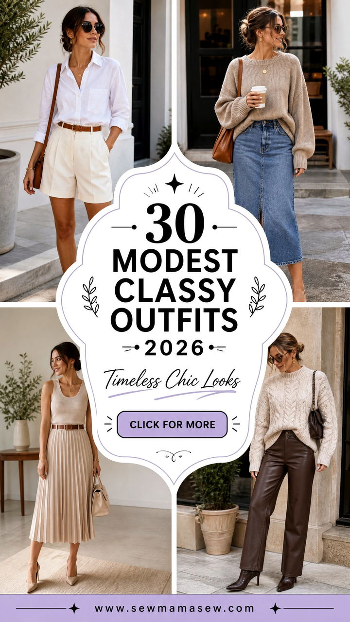 30 Modest Classy Outfits 2026 for Timeless Chic Looks - 30 Modest Classy Outfits 2026 for Timeless Chic Looks