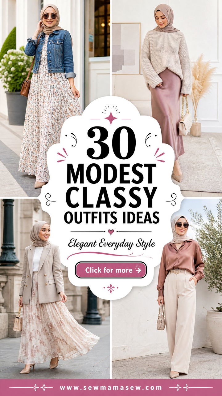 30 Modest Classy Outfits Ideas for Elegant Everyday Style - 30 Modest Classy Outfits Ideas for Elegant Everyday Style