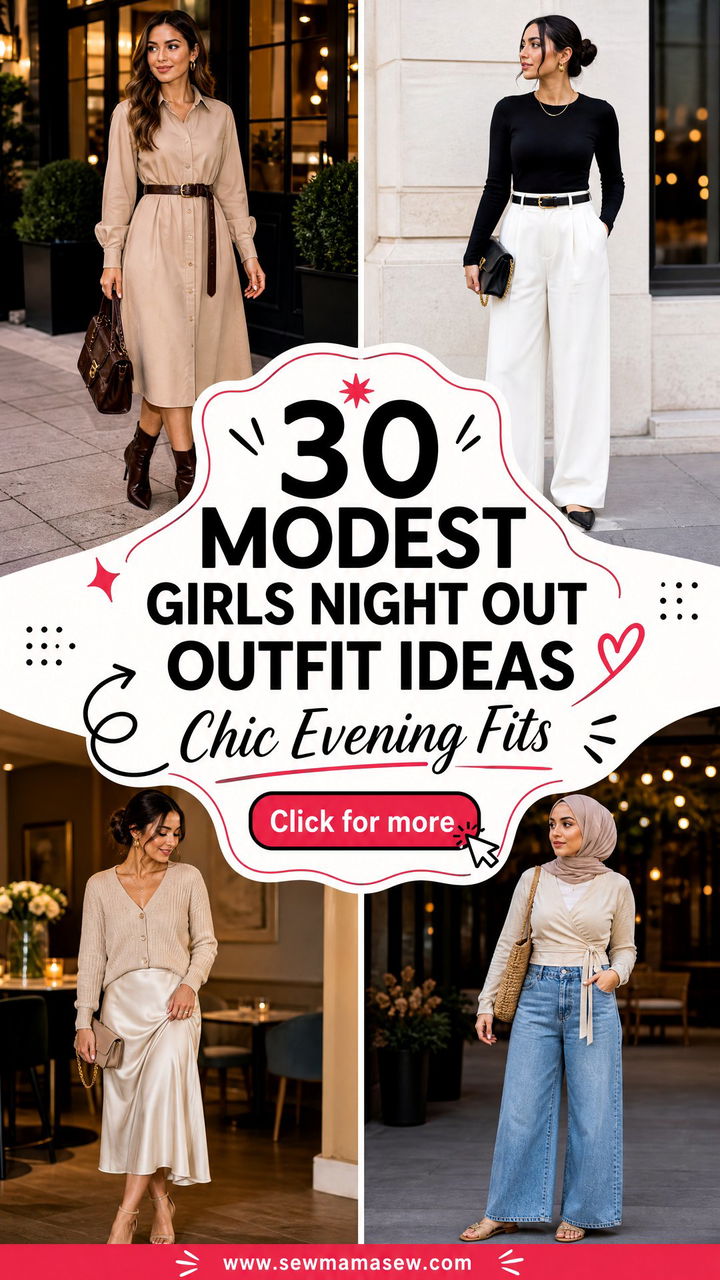 30 Modest Girls Night Out Outfit Ideas for Chic Evenings - 30 Modest Girls Night Out Outfit Ideas for Chic Evenings