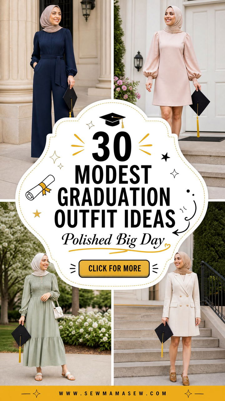 30 Modest Graduation Outfit Ideas for a Polished Big Day - 30 Modest Graduation Outfit Ideas for a Polished Big Day