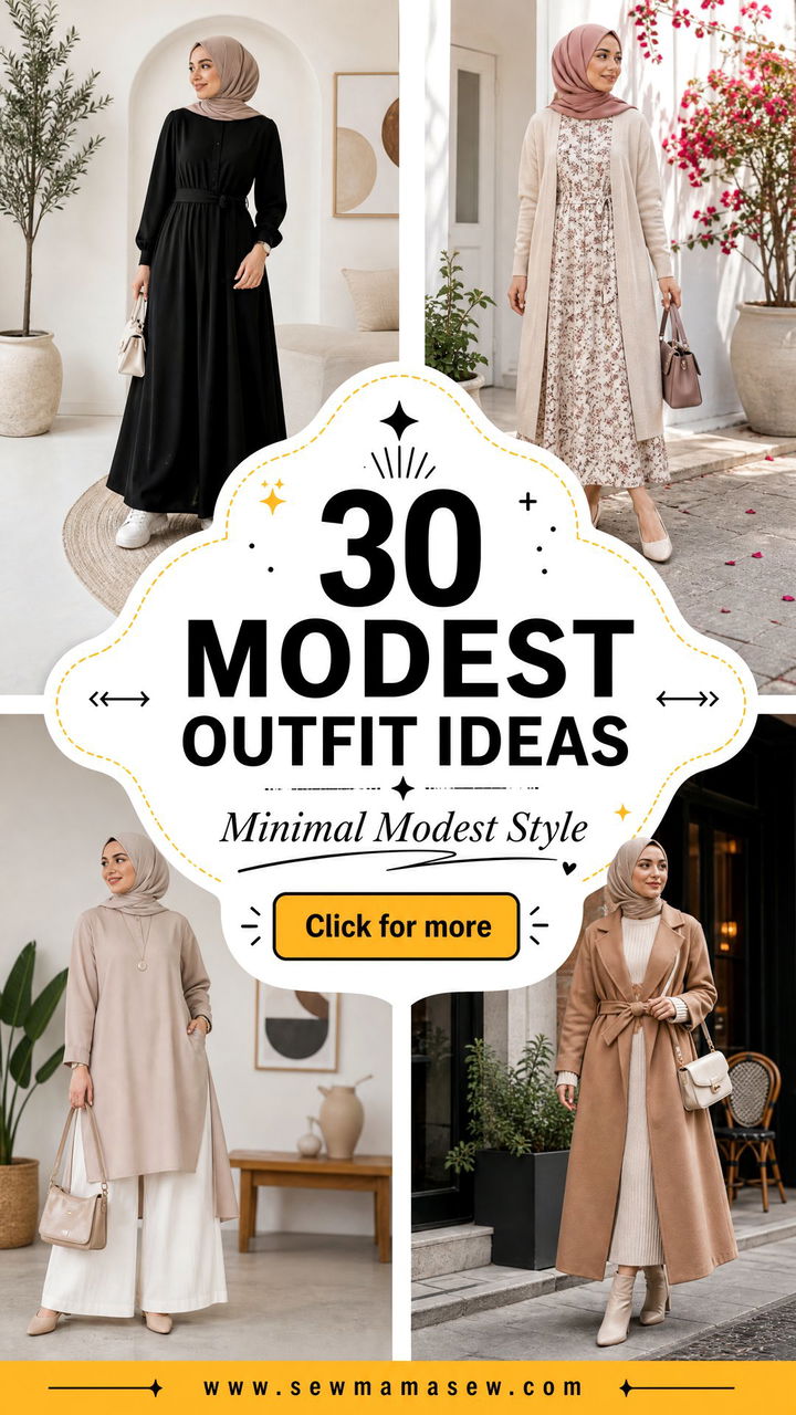 30 Modest Outfit Ideas Minimalist Dressers Need Now - 30 Modest Outfit Ideas Minimalist Dressers Need Now