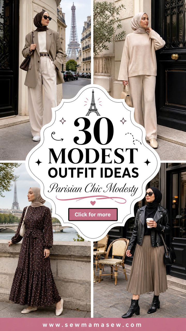 30 Modest Outfit Ideas Parisian Women Will Love - 30 Modest Outfit Ideas Parisian Women Will Love