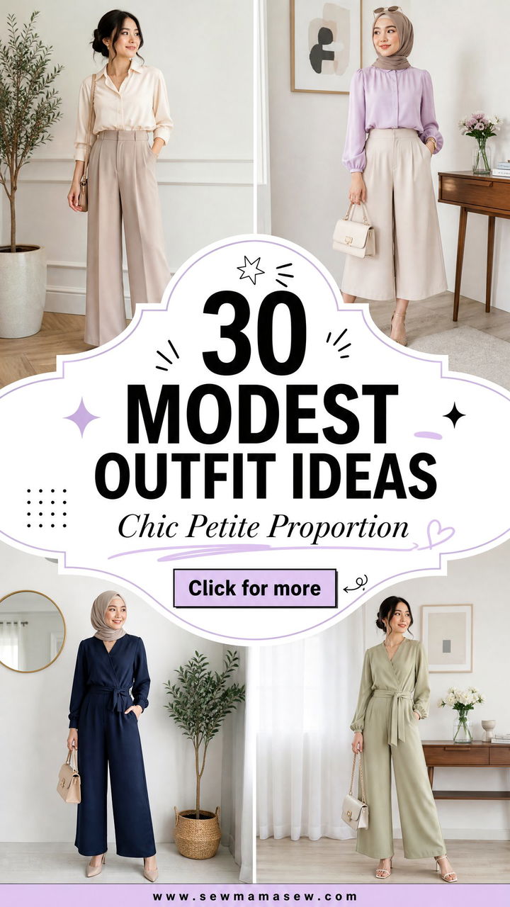 30 Modest Outfit Ideas Petite Women Need for Chic Proportion - 30 Modest Outfit Ideas Petite Women Need for Chic Proportion