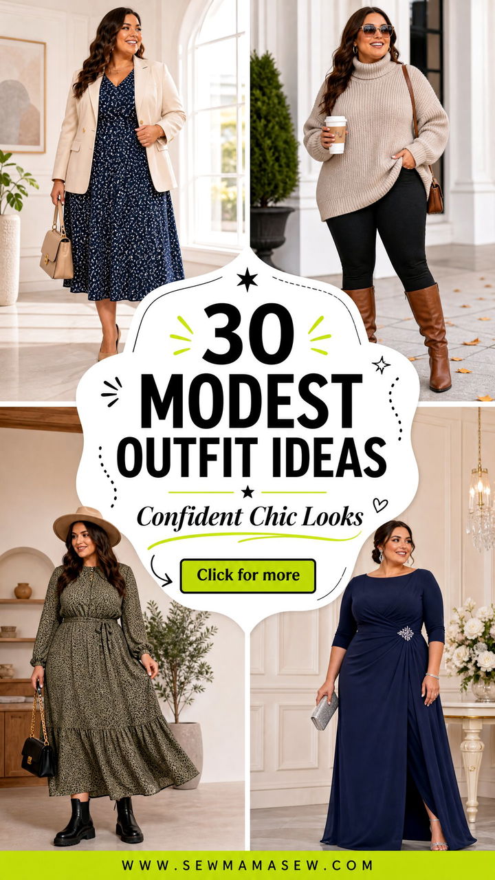 30 Modest Outfit Ideas Plus Size for Confident Chic Looks - 30 Modest Outfit Ideas Plus Size for Confident Chic Looks