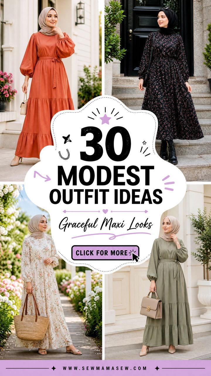 30 Modest Outfit Ideas With Maxi Dress for Graceful Looks - 30 Modest Outfit Ideas With Maxi Dress for Graceful Looks