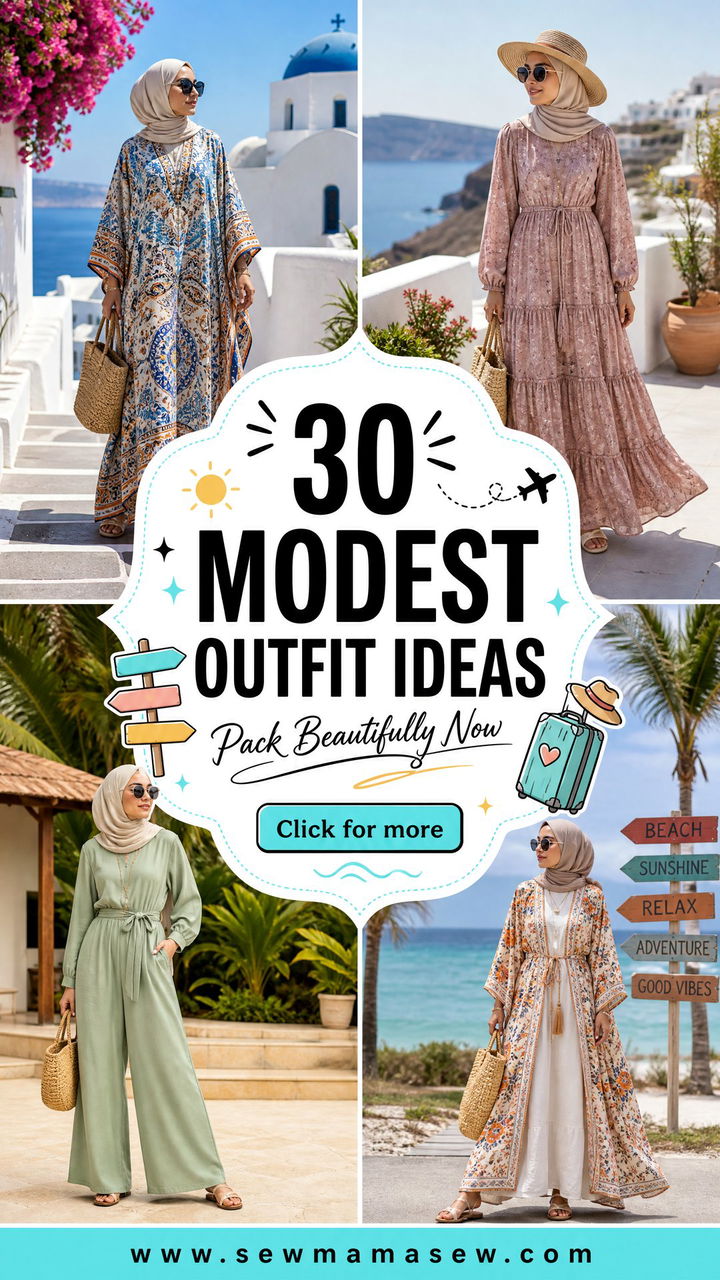 30 Modest Outfit Ideas for Vacation That Pack Beautifully - 30 Modest Outfit Ideas for Vacation That Pack Beautifully