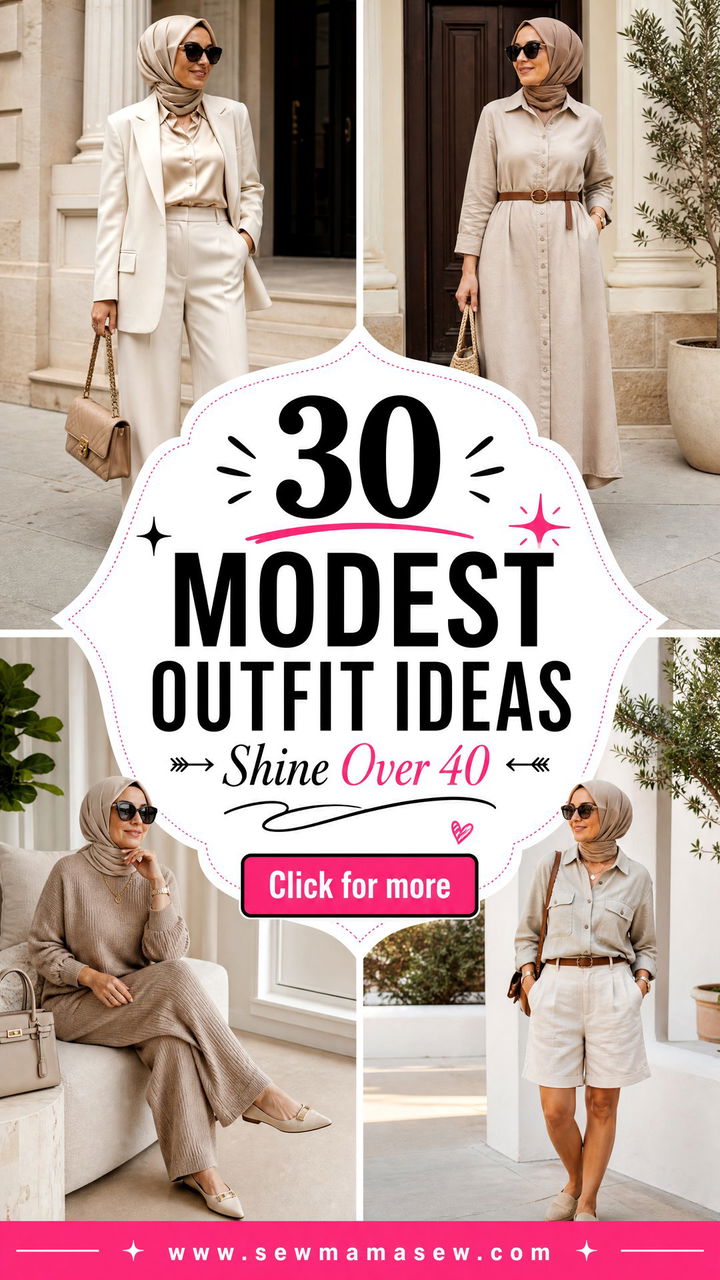 30 Modest Outfit Ideas for Women Over 40 That Shine - 30 Modest Outfit Ideas for Women Over 40 That Shine