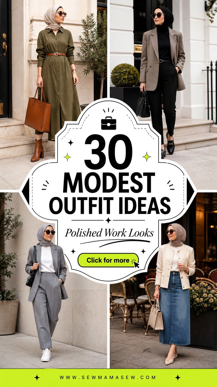 30 Modest Outfit Ideas for Work That Look Polished - 30 Modest Outfit Ideas for Work That Look Polished