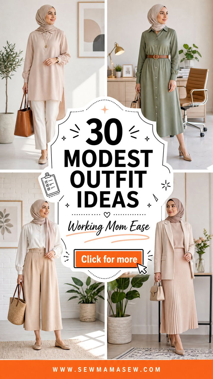 30 Modest Outfit Ideas for Working Mom Style Made Easy - 30 Modest Outfit Ideas for Working Mom Style Made Easy